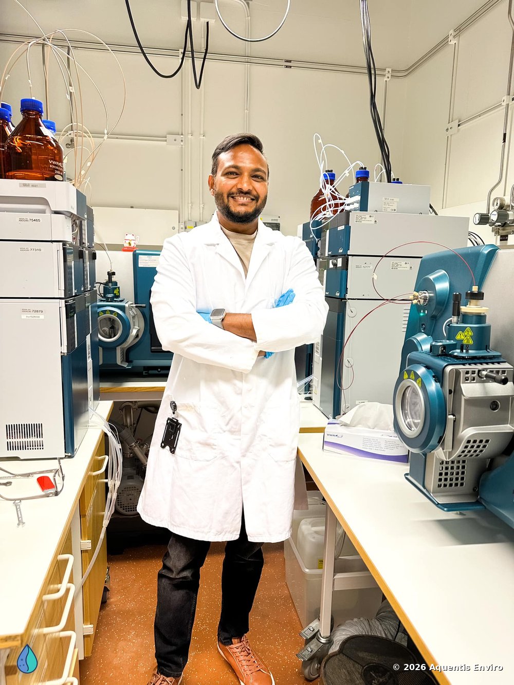 LC-MS/MS analytical laboratory for PFAS quantification and data interpretation